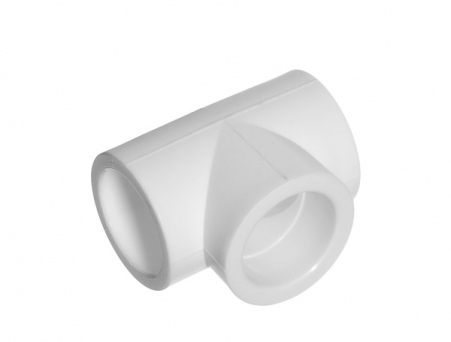 Тройник комбинированный с внутренней резьбой 32х3/4х32мм (серый)