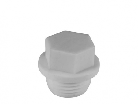 Заглушка полипропилен резьбовая 25х3/4' мм (серый)