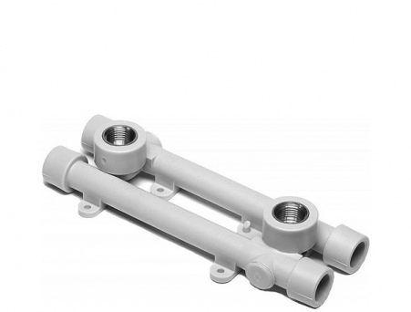 Комплект универсальный настенный для смесителя 20х3/4' мм наружная резьба (белый)