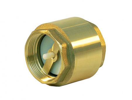 Клапан обратный пружинный латунный Ду 40; Ру-16; Т+90; (вд)